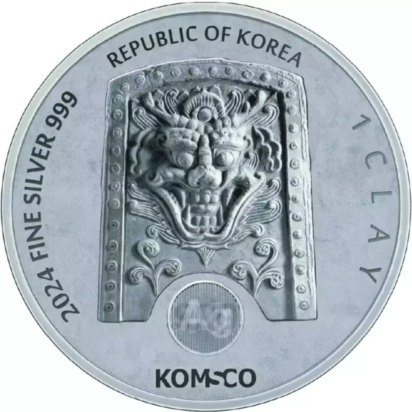 2024 1oz South Korea Zi:Sin Draco .999 Silver BU Medal
