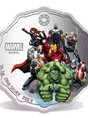 1oz MMTC Pamp Marvel Avengers .999 Silver Medal