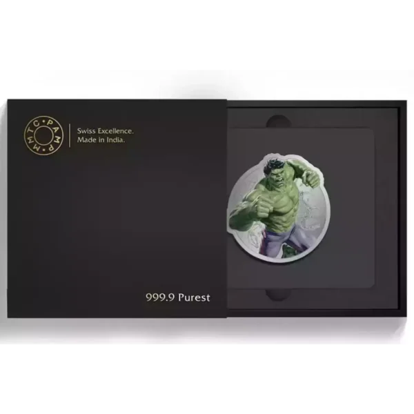 1oz MMTC Pamp Marvel Hulk .999 Silver Medal