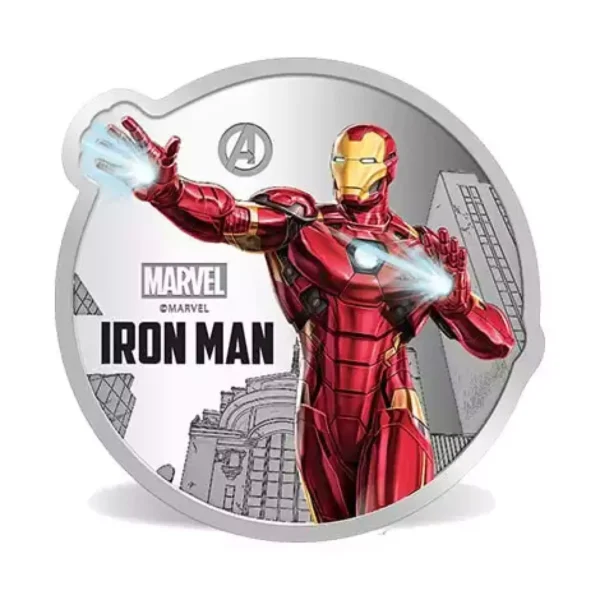 1oz MMTC Pamp Marvel Iron Man .999 Silver Medal