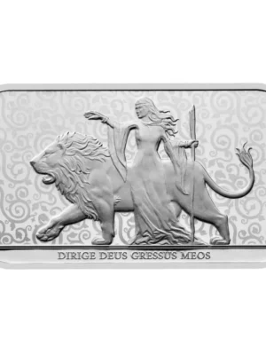 New Design 1 oz Una and the Lion .9999 Silver BU Bar