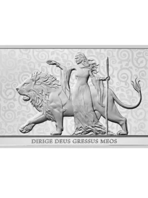 New Design 10 oz Una and the Lion .9999 Silver BU Bar