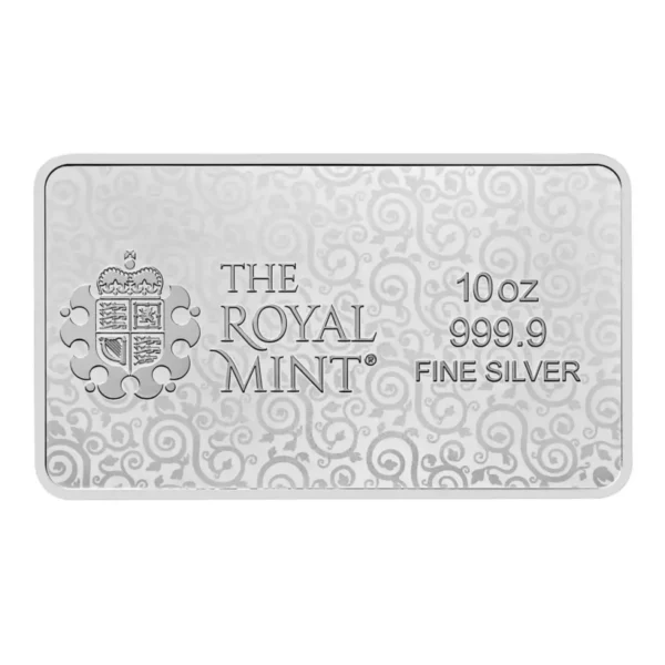 New Design 10 oz Una and the Lion .9999 Silver BU Bar