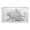 100 oz Una and the Lion .9999 Silver BU Bar Horizontal