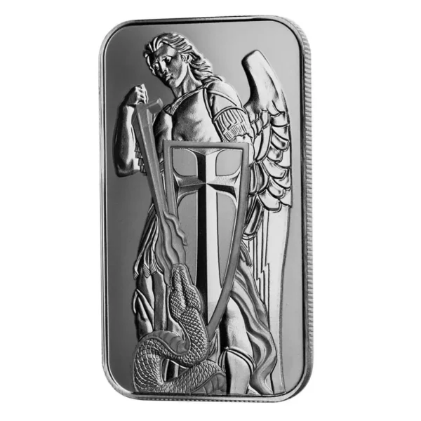 1oz Scottsdale Mint Archangel Michael Silver Bar