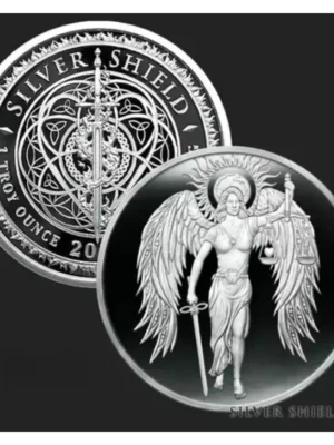 2024 1oz GSM Silver Shield Mini Mintage Series - Lady Justice .999 Silver Proof Medal