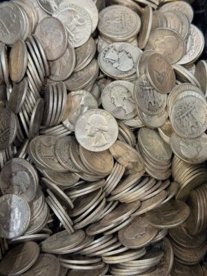 10% UNDER MELT DEAL on 90% silver quarters Minimum purchase width=