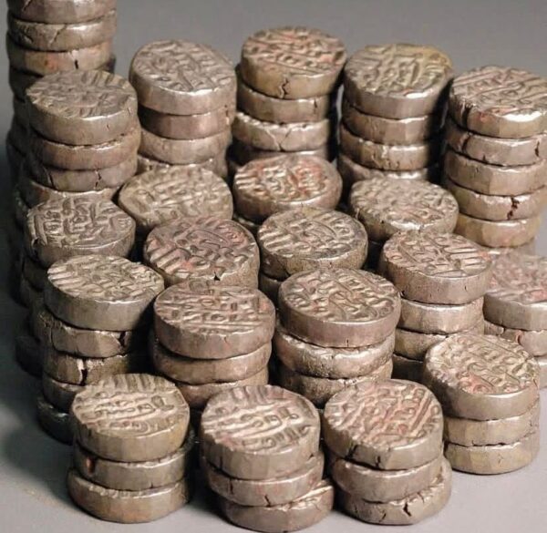 Juanpur Sultans, Billon (low-grade silver) Tanka, all coins dated AH854 = 1450AD.